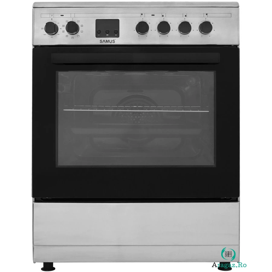 Aragaz SM664VTE Electric 4 zone de gatit Inox la 1,529.99 lei ron