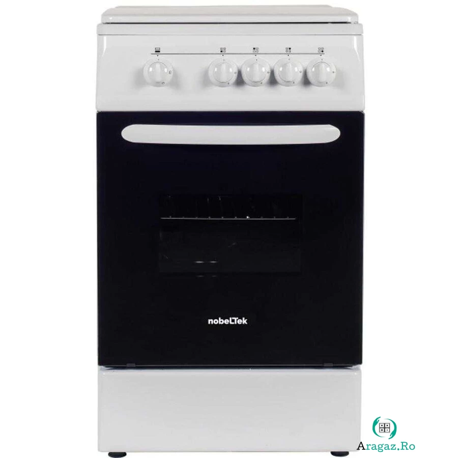 NobeLTek Aragaz pe Gaz NobelTek NLT 5601A/G1, 4 arzatoare, Alb la 912.99 lei ron