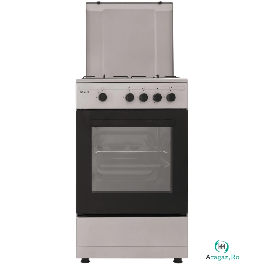 Aragaz SM 450 BSS Gaz 4 Arzatoare Argintiu la 834.98 lei ron