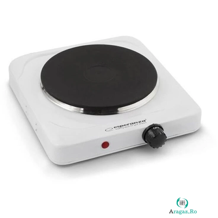 ESPERANZA Plita electrica Esperanza EKH002W Pinatubo, 1500 W, alb