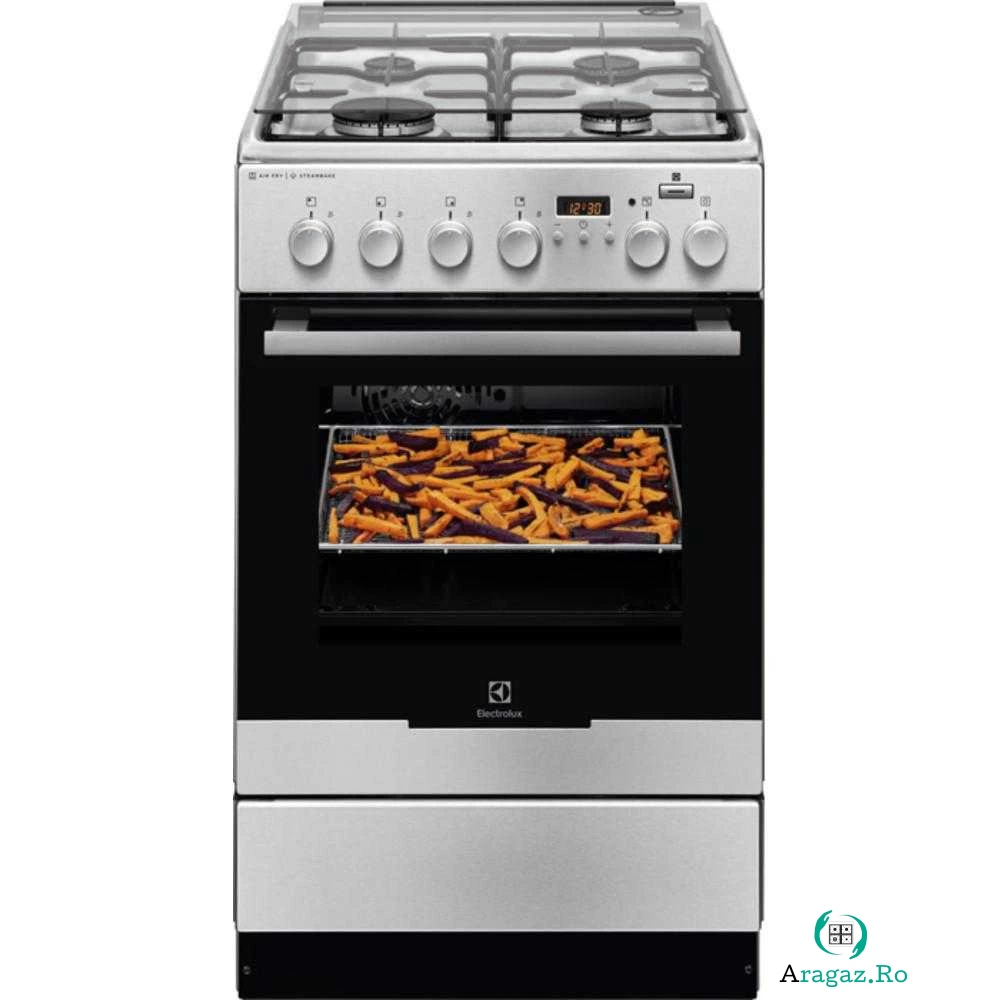Aragaz mixt Electrolux EKK54970OX, Cuptor electric, Grill, 4 arzatoare