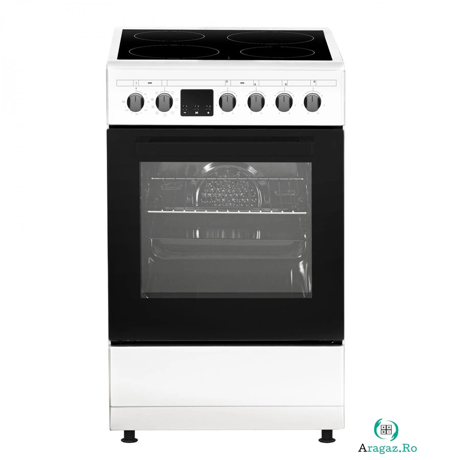 Aragaz SM564VTE Electric 4 zone de gatit Alb la 1,600.00 lei ron