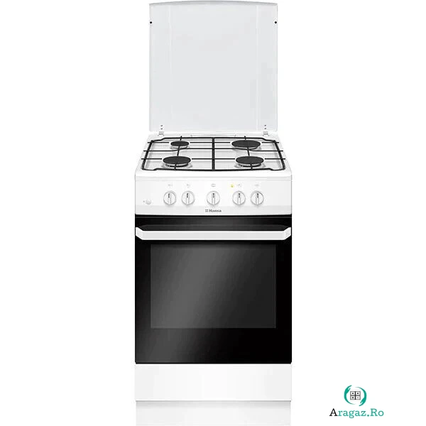hansa Aragaz HANSA FCGW51099, 4 arzatoare, Gaz, 50 cm, Alb