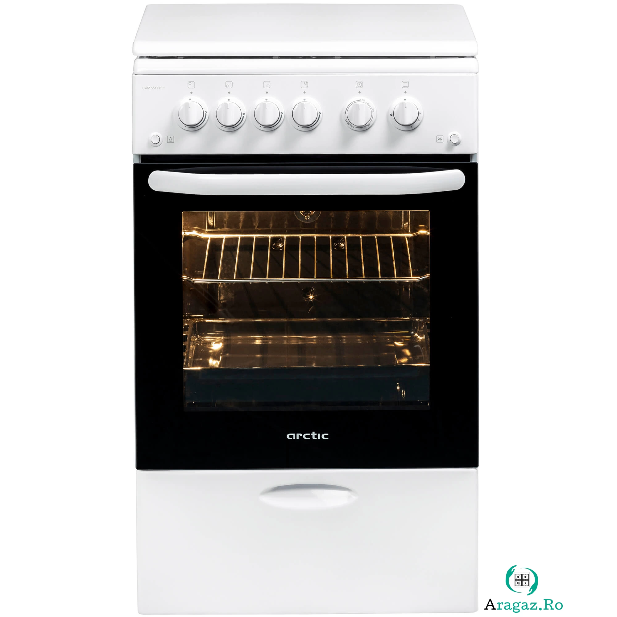 Aragaz pe Gaz Arctic UAM5512DLT, 4 arzatoare, 50 cm