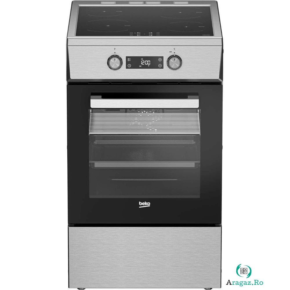 Aragaz electric Beko FSM59300XDS, 4 arzatoare, 7 functii, Blocare display, Culoare Inox la 2,514.99 lei ron