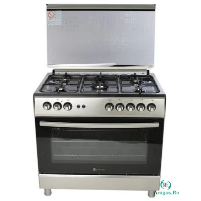 Aragaz FE9060X Gaz 5 arzatoare Grill Argintiu