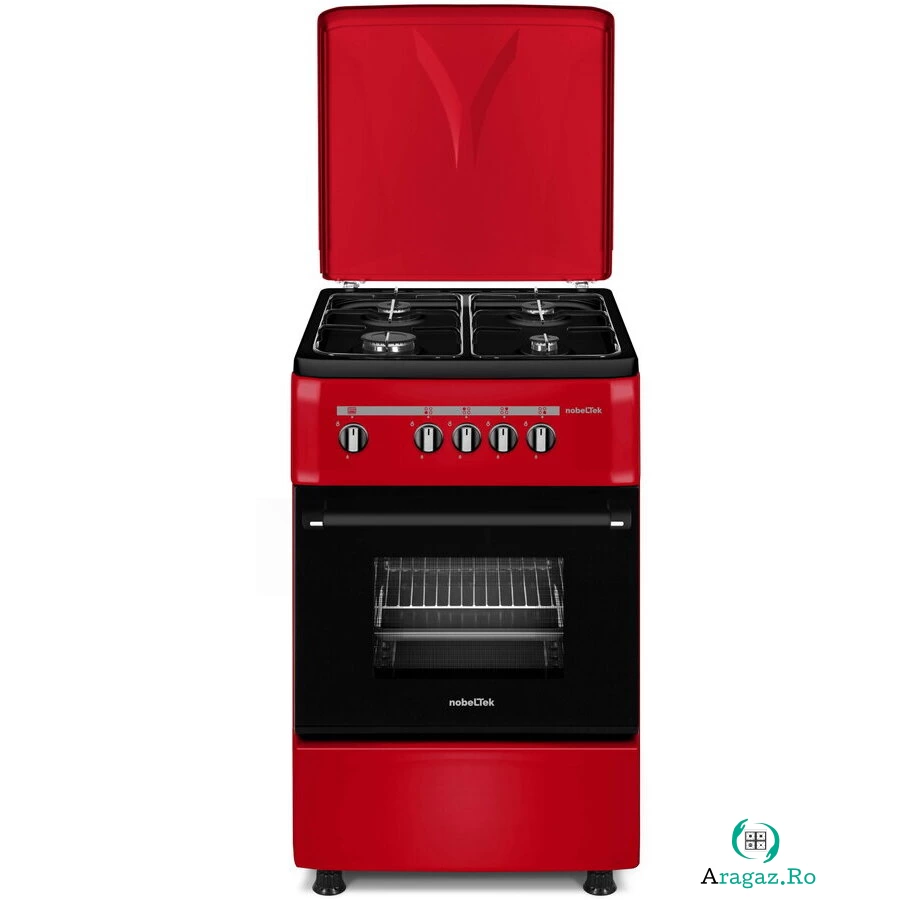 Aragaz 50x54cm Plita Gaz Cuptor Gaz Siguranta Plita Cuptor Echipat Duze GPL Duze GN Schimb Capac Tabla Rosu la 779.99 lei ron